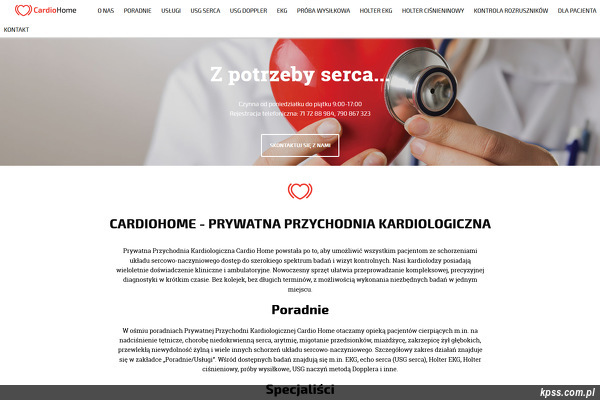 Przychodnia Kardiologiczna CardioHome strona www