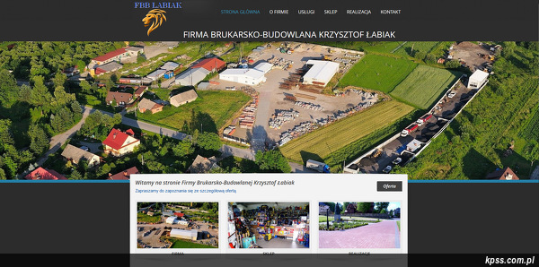 Firma Brukarsko-Budowlana Krzysztof Łabiak strona www