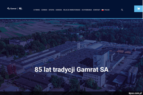 Gamrat Spółka Akcyjna strona www