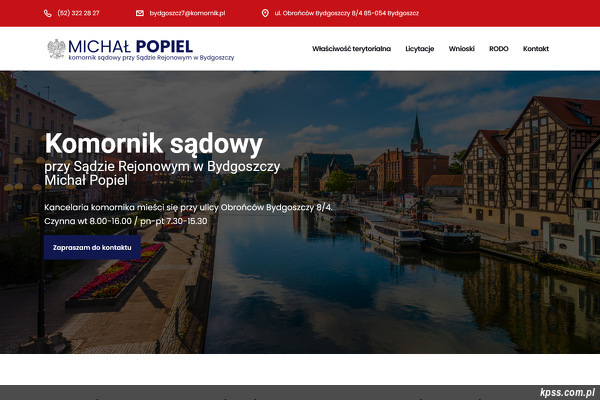 Komornik sądowy Michał Popiel strona www
