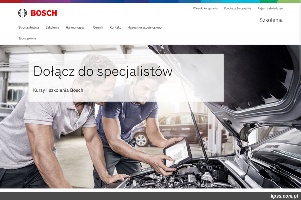 Centrum Szkoleniowe Techniki Motoryzacyjnej Bosch strona www