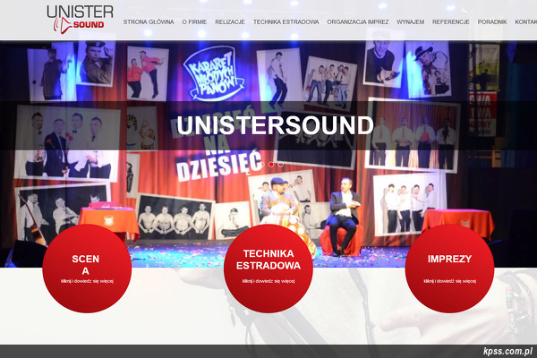 UNISTER SOUND strona www