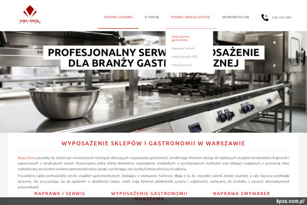 Vik-Pol Gastro strona www
