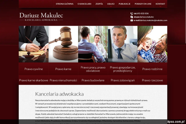 Adwokat Dariusz Makulec strona www