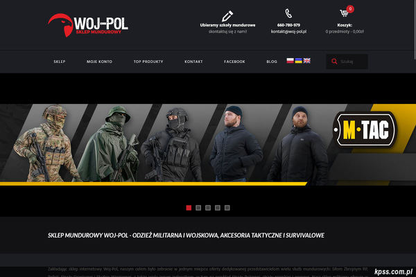 Sklep militarny Woj-Pol strona www