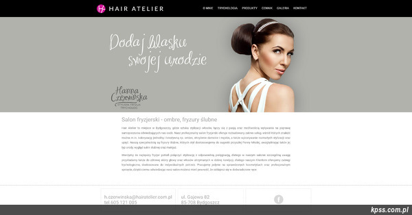 Hair Atelier Hanna Czerwińska strona www
